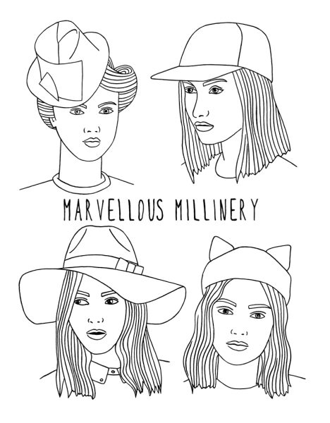 Fashion Exercise Book - Marvellous Millinery