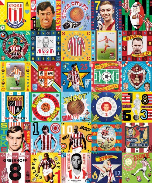 Stoke City Football Club - Wall Art Sport Soccer History Pop Art