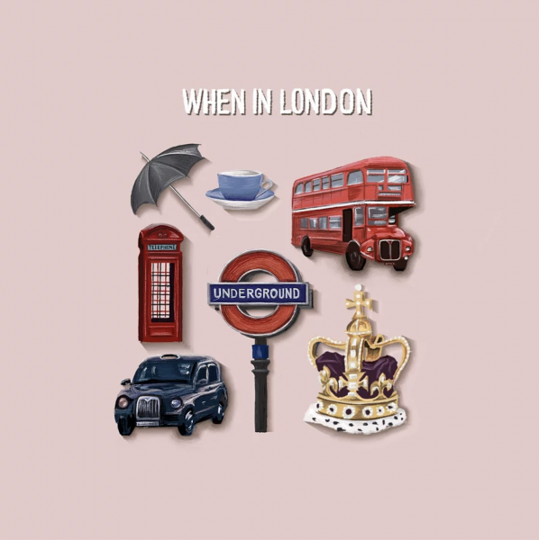 When in London Spot Illustrations