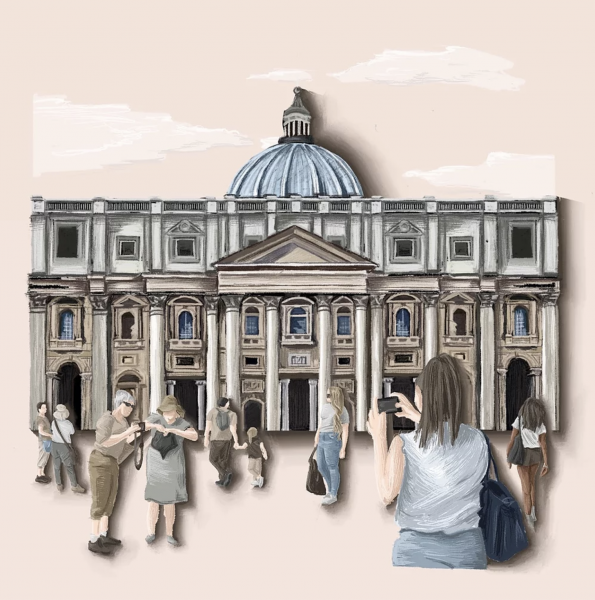 St. Peter's Basilica, Rome Illustration