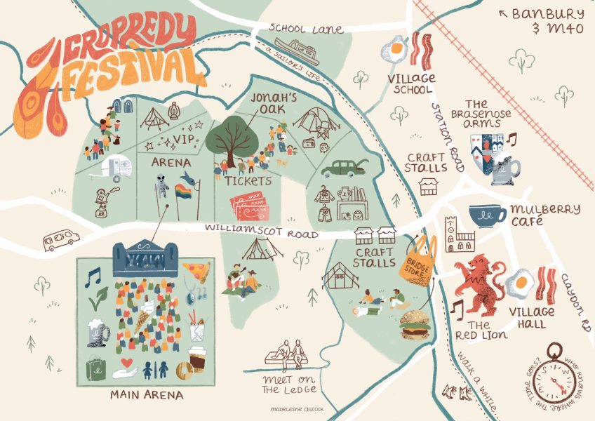Cropredy Festival Map