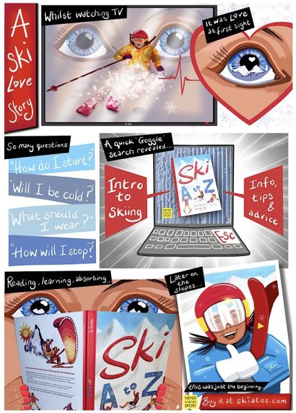 Ski A to Z - Graphic Novel Ad