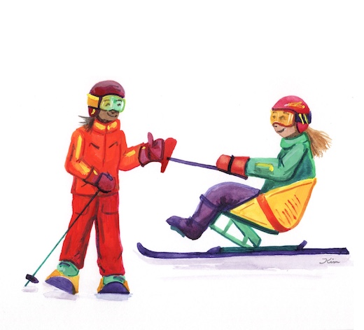 Skier and Sit Skier Love