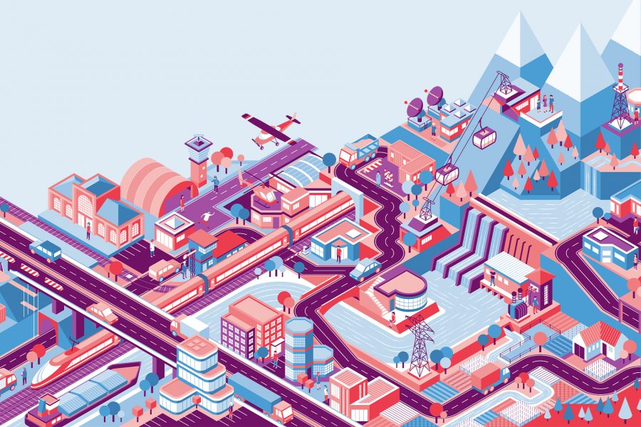 Isometric Switzerland, Website illustration