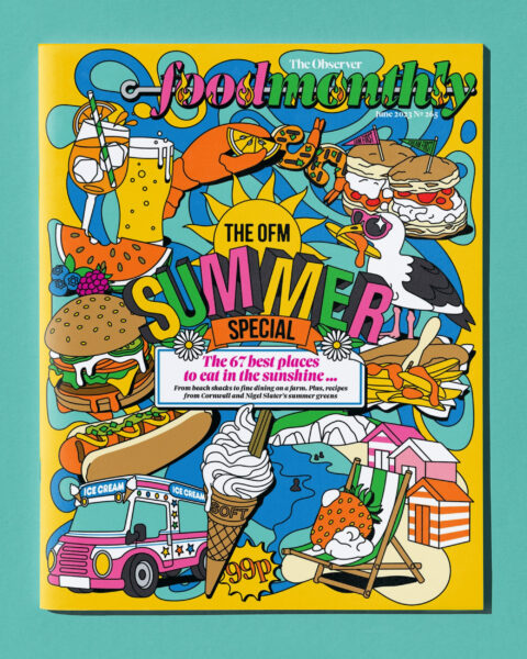 OBSERVER FOOD MONTHLY SUMMER COVER ILLUSTRATION