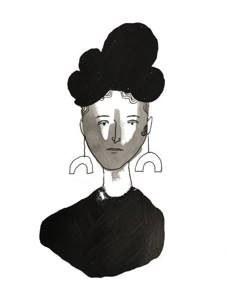 Lady In Black Ink
