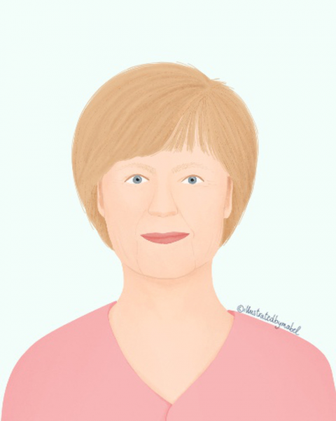 Angela Merkel illustration