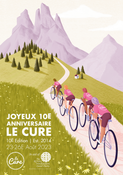 Cycling Poster Illustration by Freelance Illustrator Mabel Sorrentino_Illustrated By Mabel