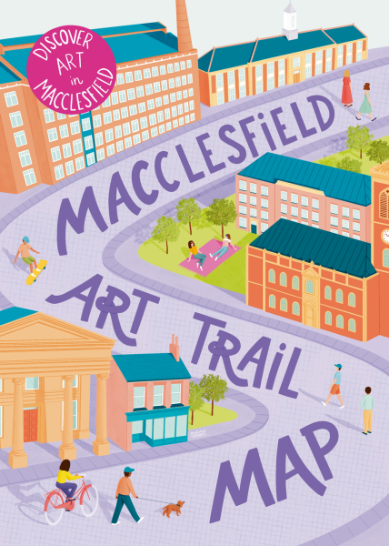 Illustrated Map For Macclesfield Art Trail by freelance illustrator Mabel Sorrentino_Illustrated By Mabel