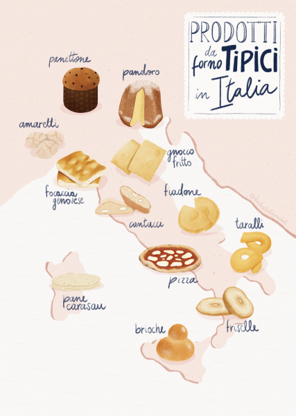 Italy food map