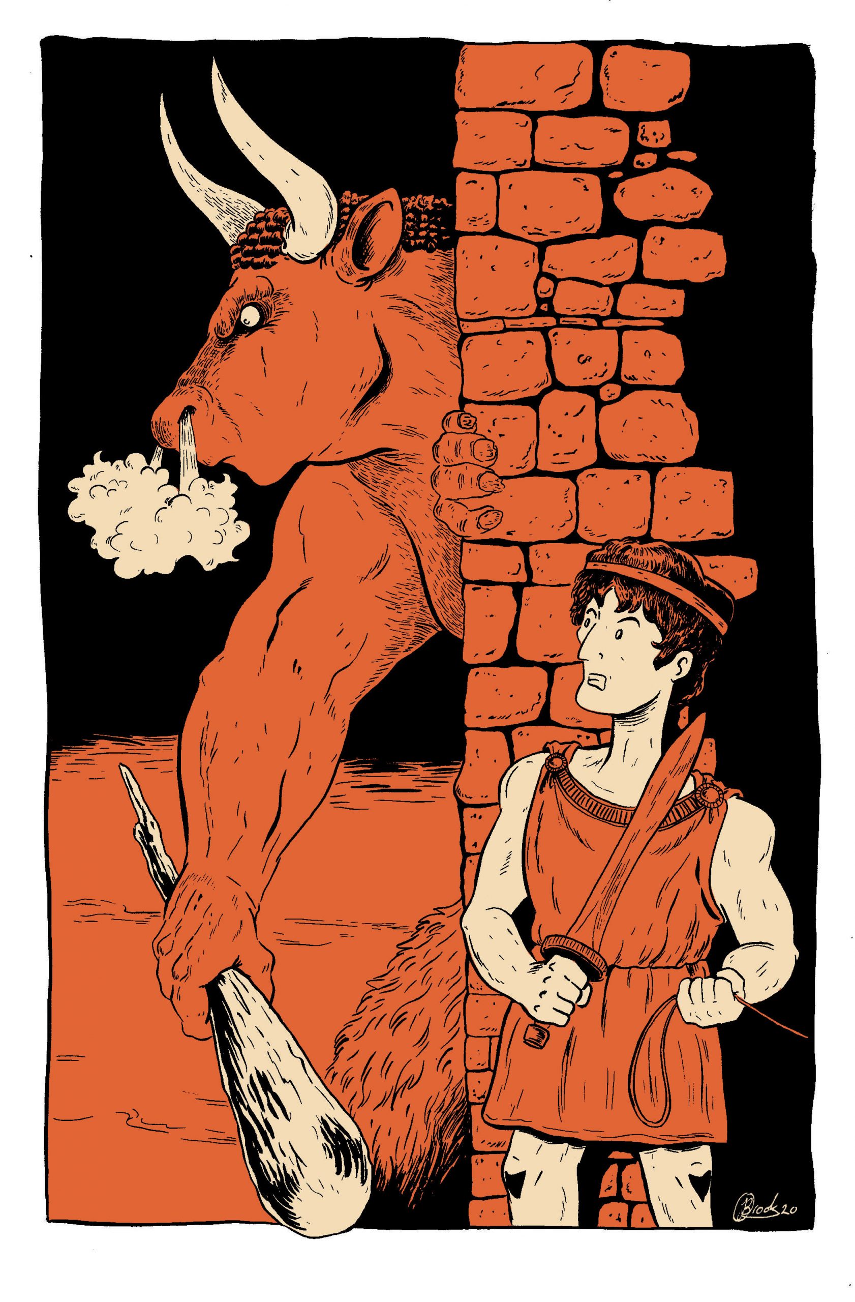 Theseus and the Minotaur by Yvan Pommaux