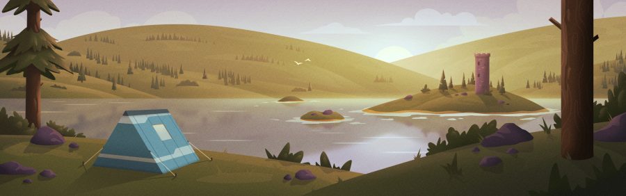 Camping by the Lake