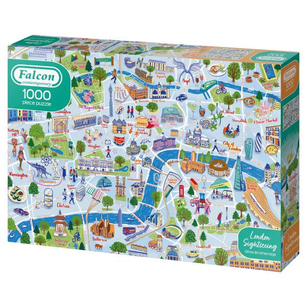 'London Sightseeing' map jigsaw puzzle for Falcon
