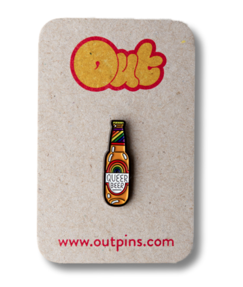 Out-Pins Queer Beer enamel pin