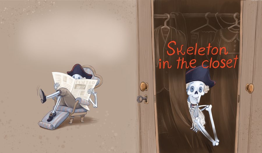 Skeleton in the closet. Cover