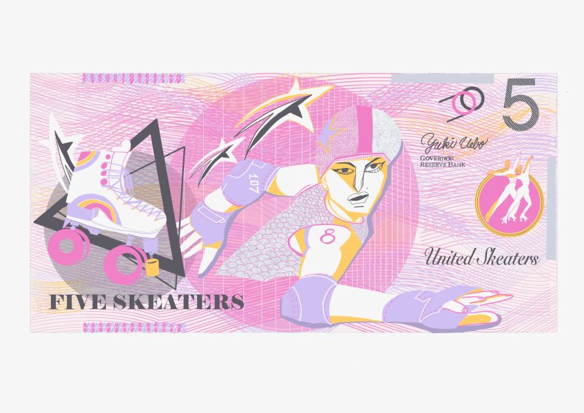Roller Skate City's Banknote