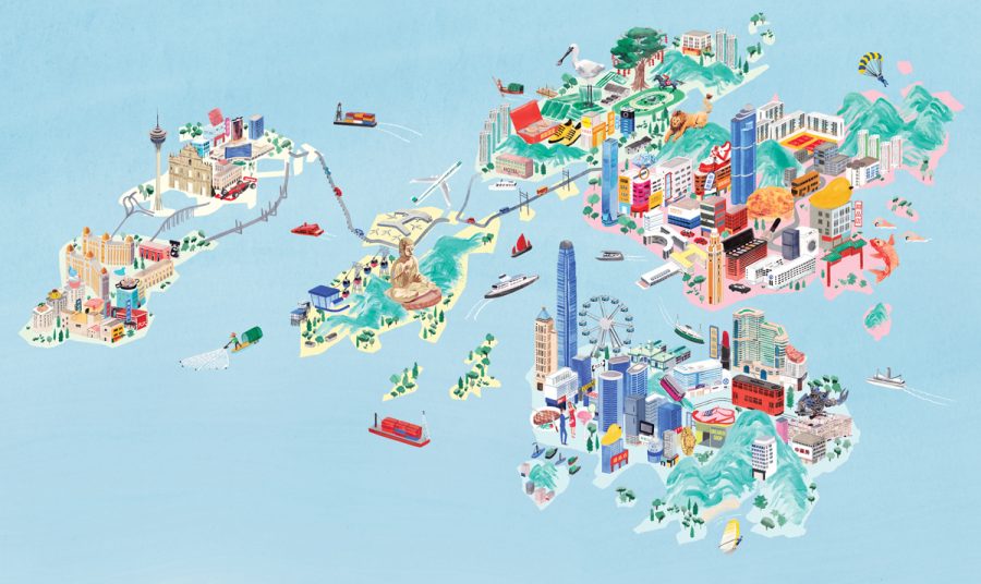 Visa Inc. HK & Macau Map