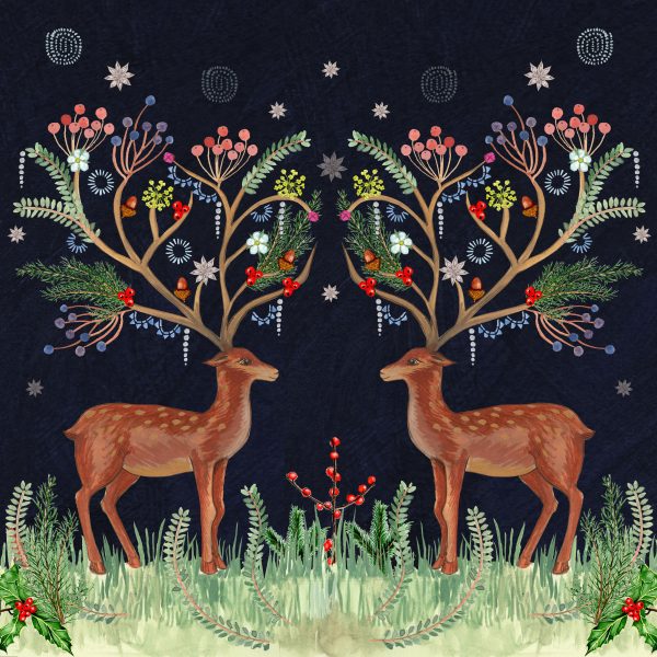 Christmas Deer, Dasher and Dancer