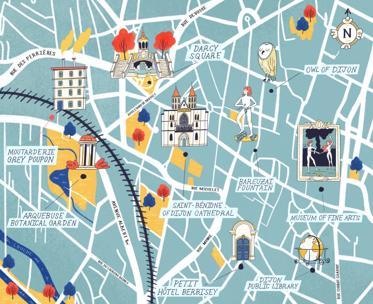D&AD New Blood 2021 - Map of Dijon