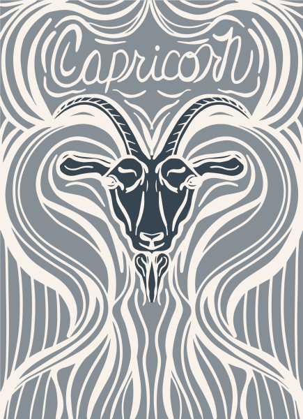 Zodiac Sign Capricorn Goat Symbol