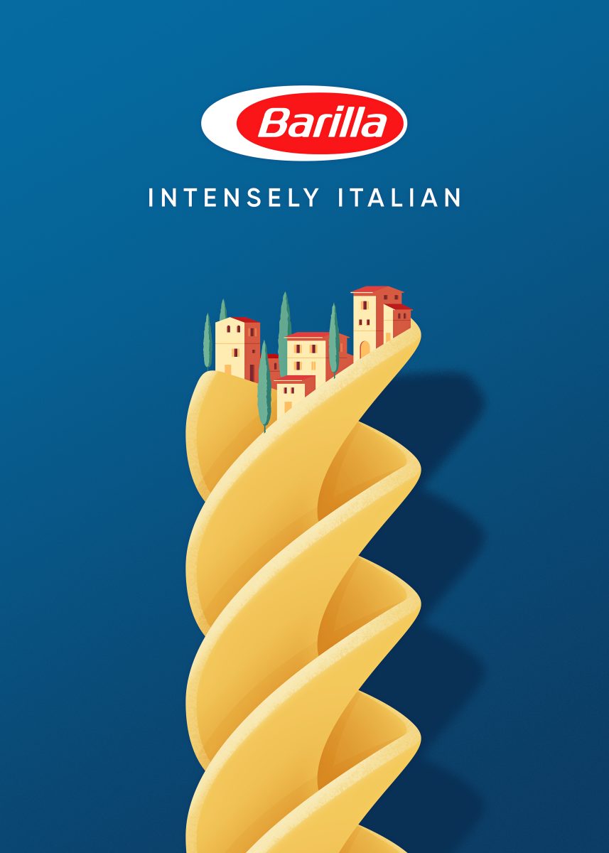 Barilla pasta poster_ Joey Guidone illustrator