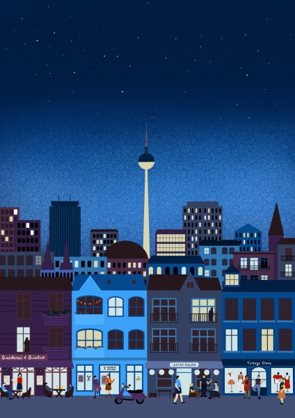 Berlin summer night