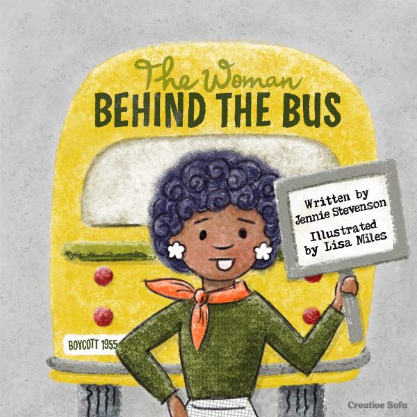 'Behind the Bus' Children's Book Cover Illustration