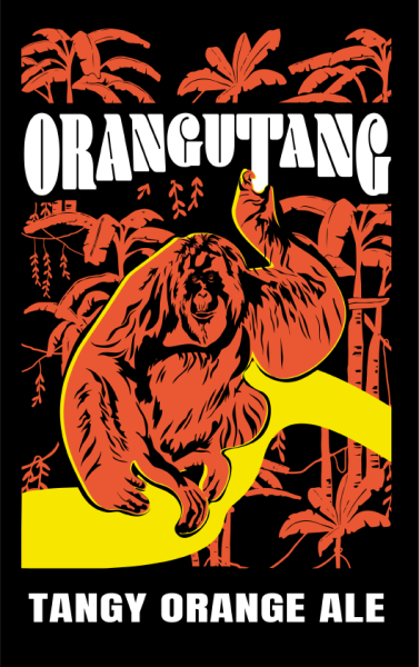 Orangutang Beer Label