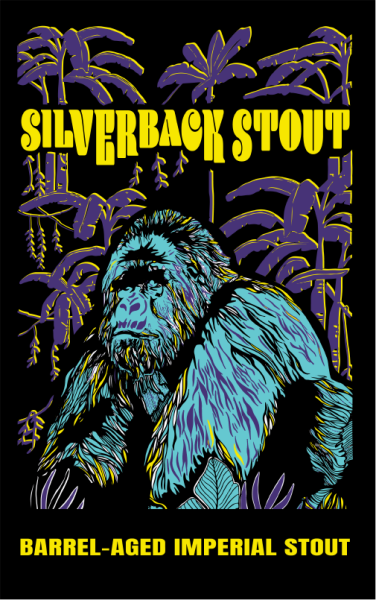 Silverback Stout Beer Label