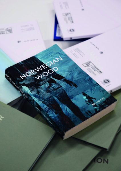 My 'Norwegian Wood' By Haruki Murakami, book cover entry for the Penguin Random House Student Design Award 2019