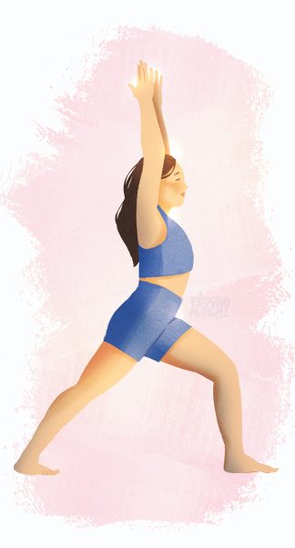 Wellness and Health - Yoga - Midfullness - Warrior