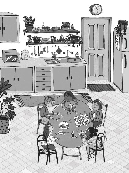 In the kitchen