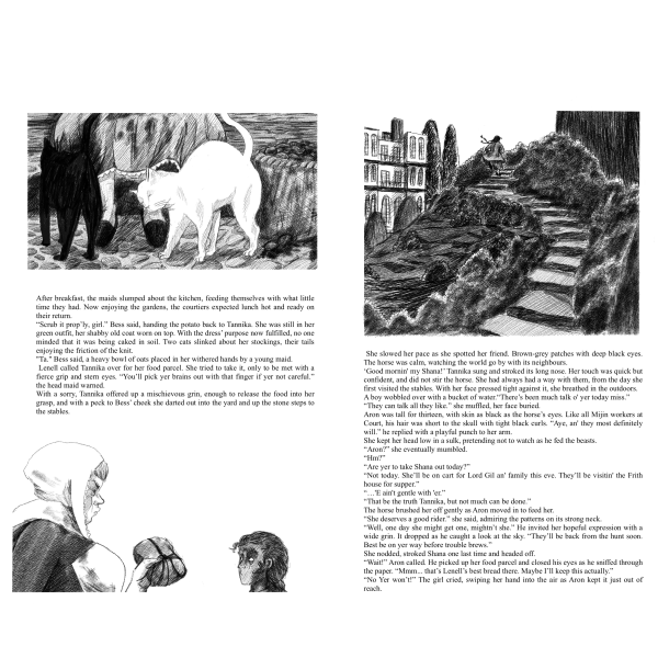 Tan of the Wild Illustrated novel page