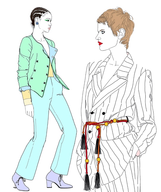 Sketched Suits Fashion Design · Creative Fabrica