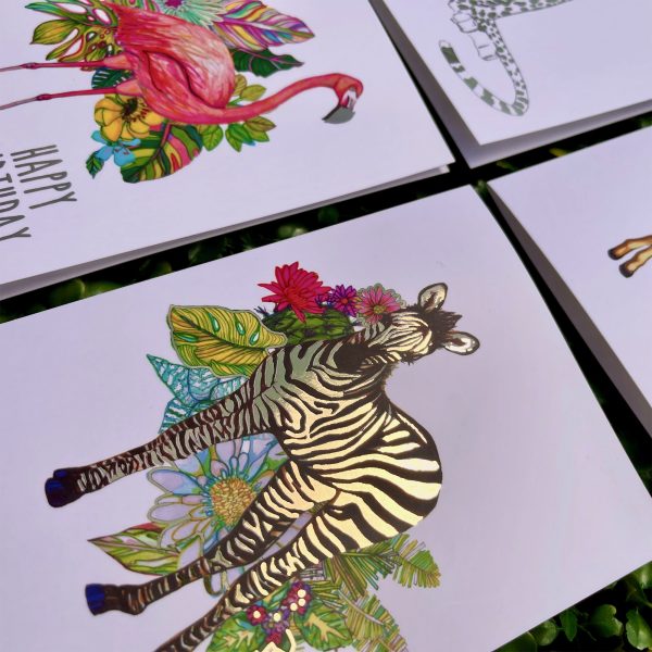 Marcella Wylie Zebra and Flamingo Cards