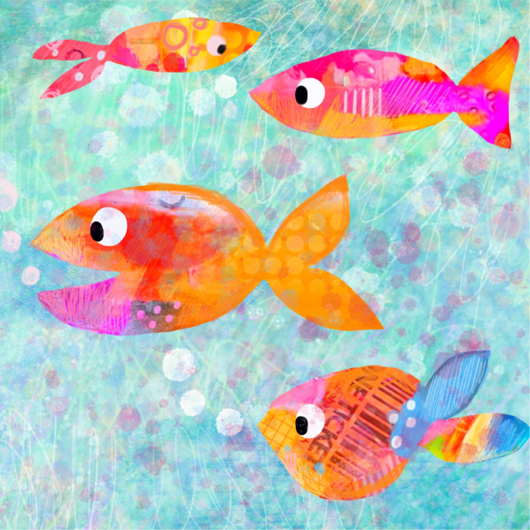 Colourful Collage Fish