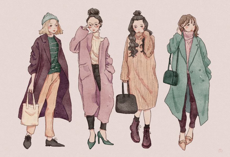 Fall Outfit Illustrations | Dec 2021