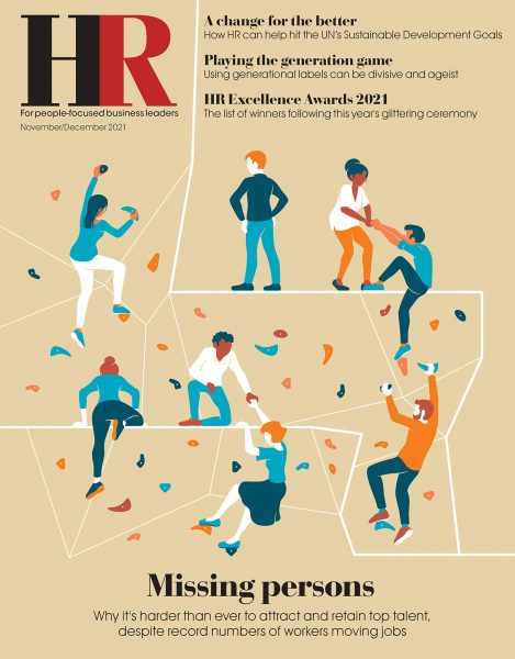 Magazine cover editorial illustration