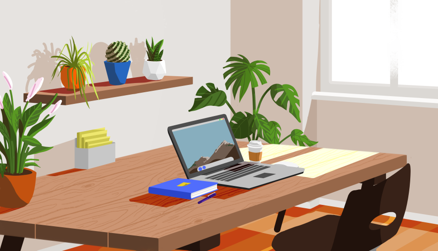 How Houseplants improve our home office editorial piece