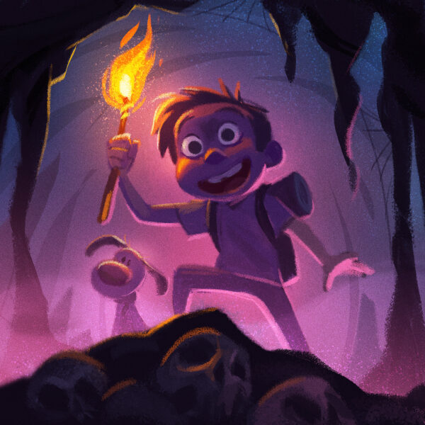 Adventure children's picture book character illustration