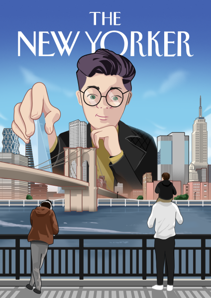 New Yorker front cover mockup