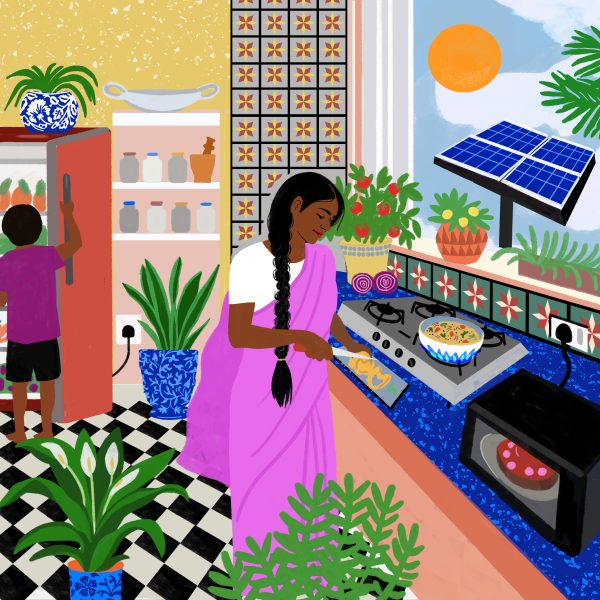 SPACE10 - Essentials for Life at Home - Energy and Clean Air - RGB Hi Res - Illustration by Neethi