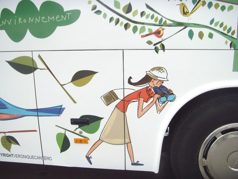 DETAIL illustration bus covering
