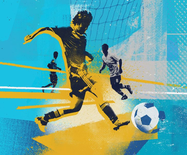 Sports and fitness Football illustration