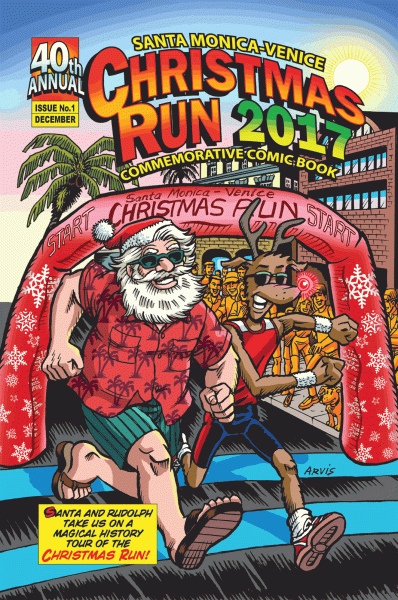 49th Annual Christmas Run Mock Comic Cover