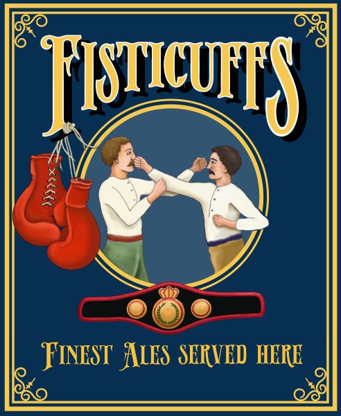 Fisticuffs Pub Sign