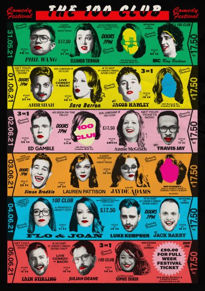 100 Club Comedy Poster