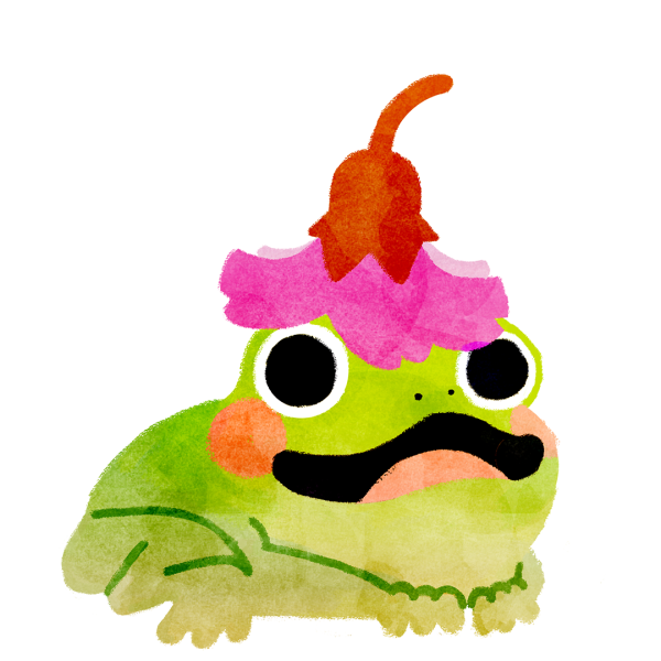 Ana Marques - Frog wearing a sakura hat
