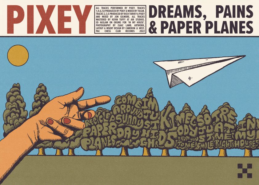 Pixey - 'Dreams, Pains and Paper Planes' Poster Insert