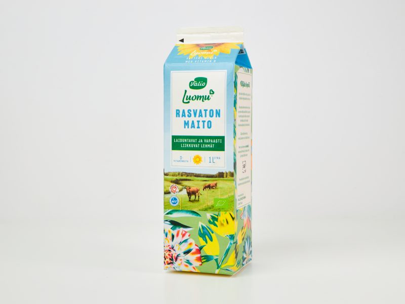 Packaging illustrations for Valio milk cartons